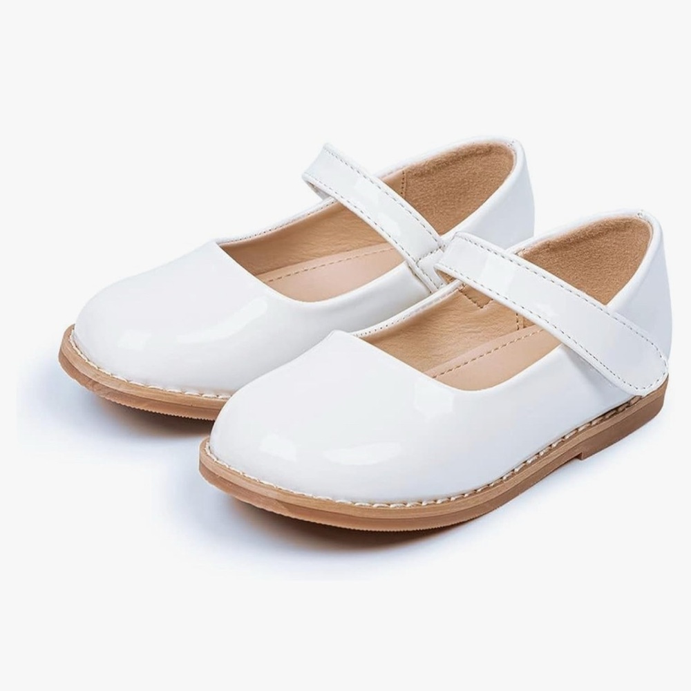 Classic White Kids Mary Jane Shoes